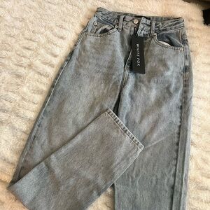 BRAND NEW White fox jeans